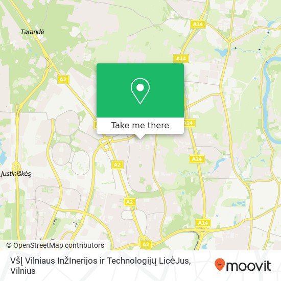 VšĮ Vilniaus InžInerijos ir Technologijų LicėJus map
