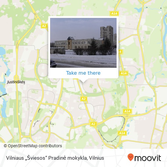 Vilniaus „Šviesos“ Pradinė mokykla map