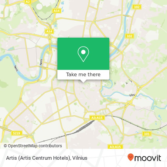 Artis (Artis Centrum Hotels) map