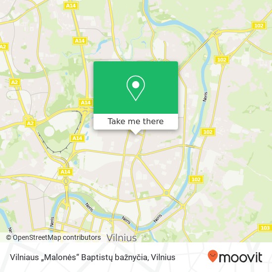 Vilniaus „Malonės“ Baptistų bažnyčia map