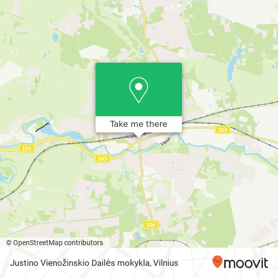 Justino Vienožinskio Dailės mokykla map