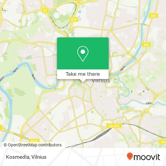 Kosmedia map