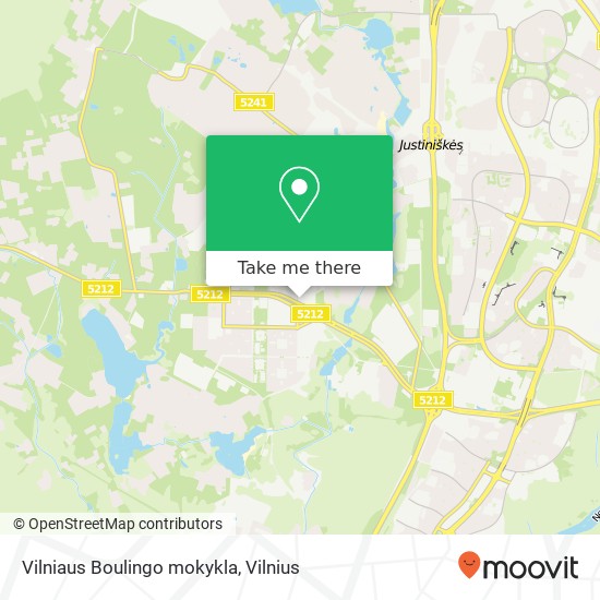 Карта Vilniaus Boulingo mokykla