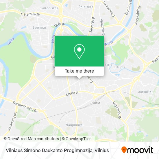 Vilniaus Simono Daukanto Progimnazija map