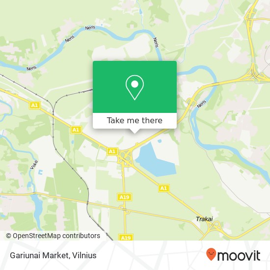 Gariunai Market map