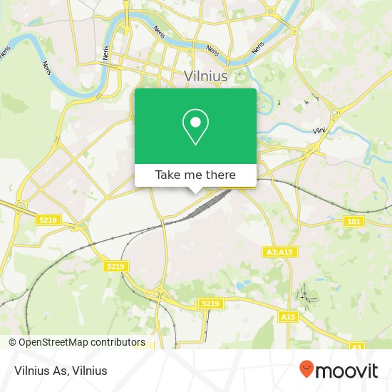 Vilnius As map
