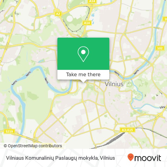 Vilniaus Komunalinių Paslaugų mokykla map