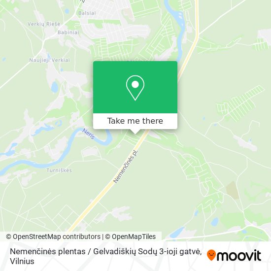 Nemenčinės plentas / Gelvadiškių Sodų 3-ioji gatvė map