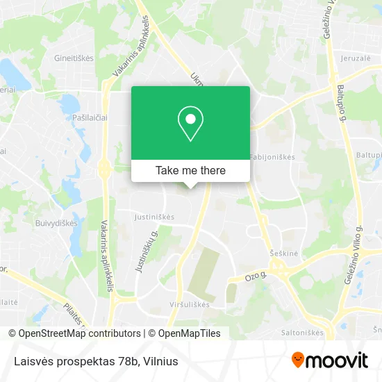 Карта Laisvės prospektas 78b