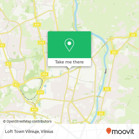 Карта Loft Town Vilniuje