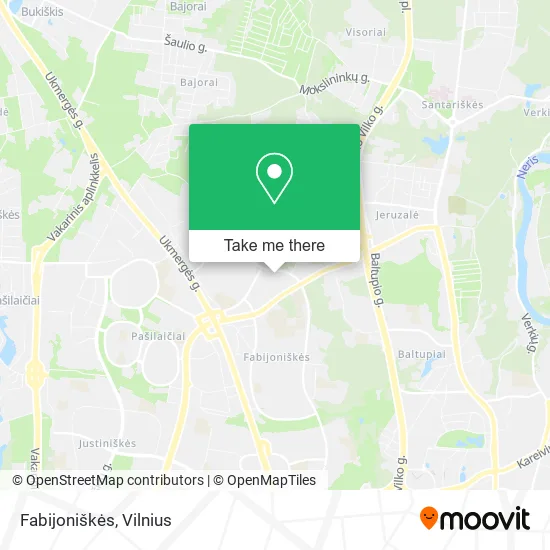 Карта Fabijoniškės