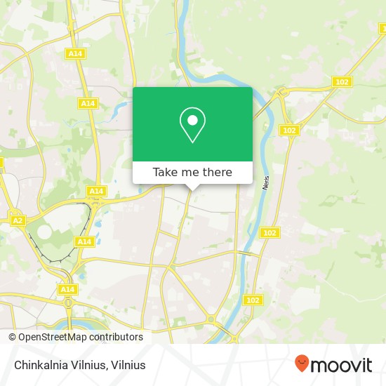 Chinkalnia Vilnius map