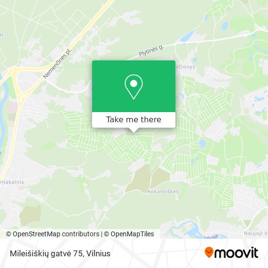 Mileišiškių gatvė 75 map