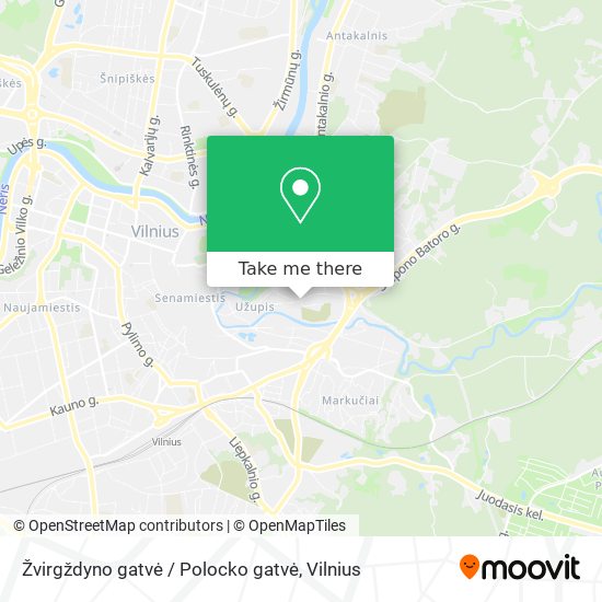 Žvirgždyno gatvė / Polocko gatvė map