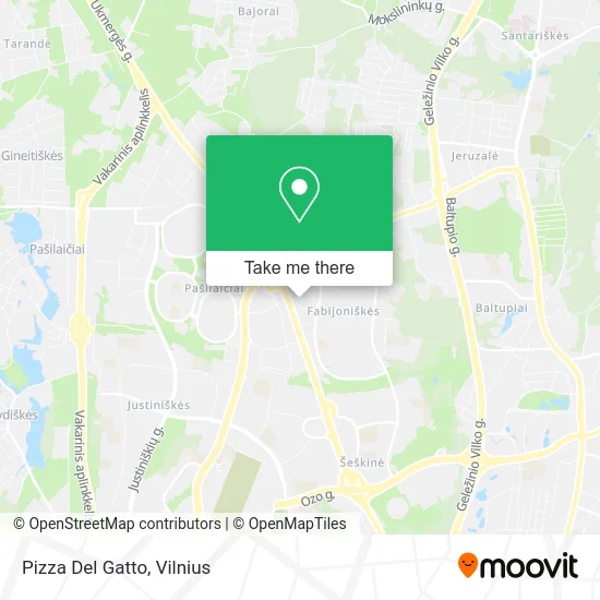 Карта Pizza Del Gatto