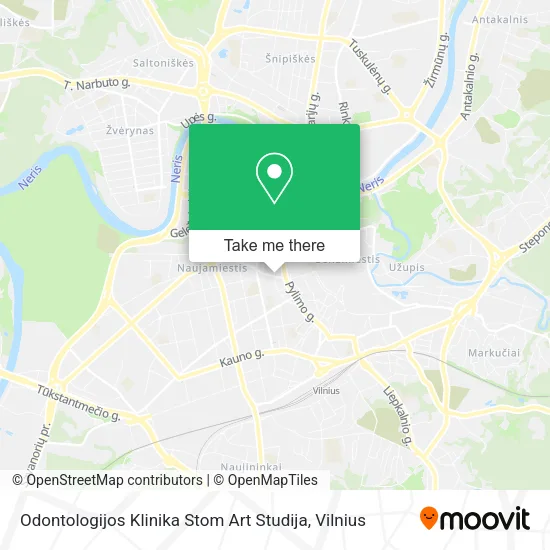 Карта Odontologijos Klinika Stom Art Studija