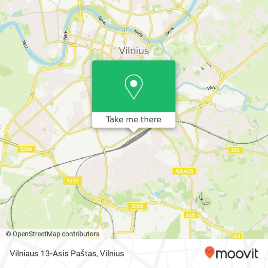 Карта Vilniaus 13-Asis Paštas