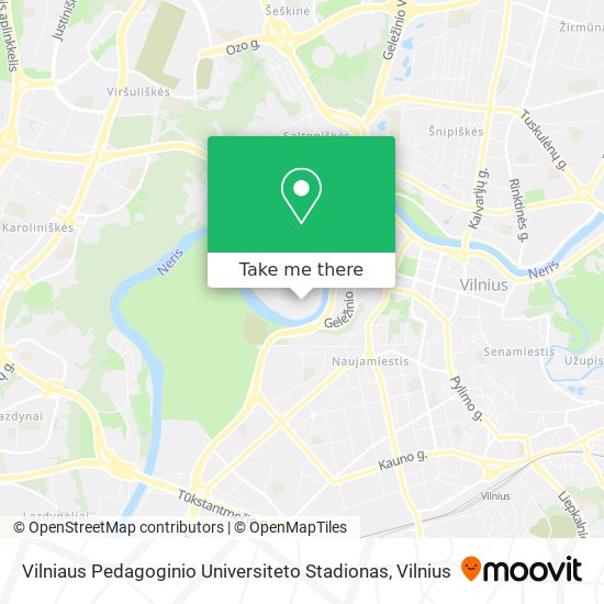 Vilniaus Pedagoginio Universiteto Stadionas map