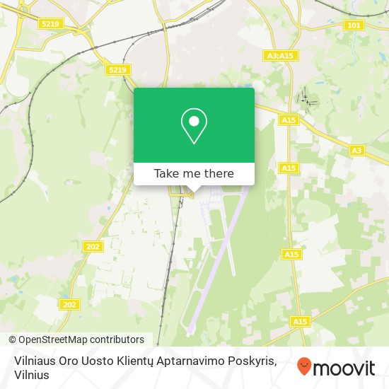 Vilniaus Oro Uosto Klientų Aptarnavimo Poskyris map