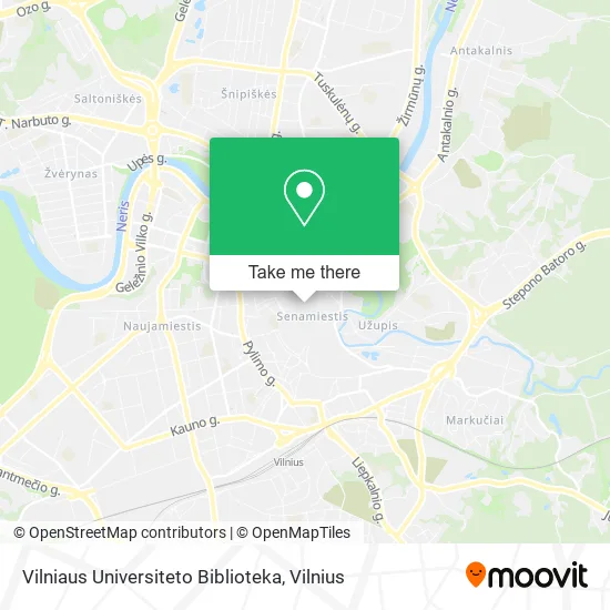 Карта Vilniaus Universiteto Biblioteka