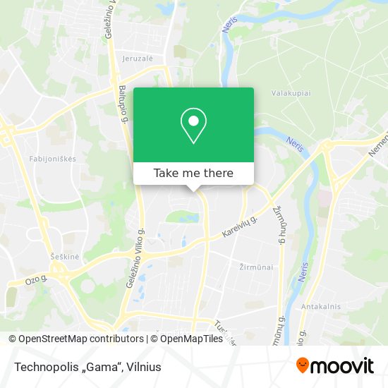 Technopolis „Gama“ map