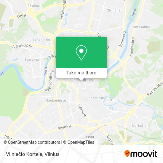 Карта Vilniečio Kortelė
