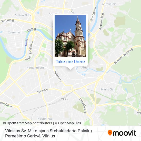 Vilniaus Šv. Mikolajaus Stebukladario Palaikų Pernešimo Cerkvė map