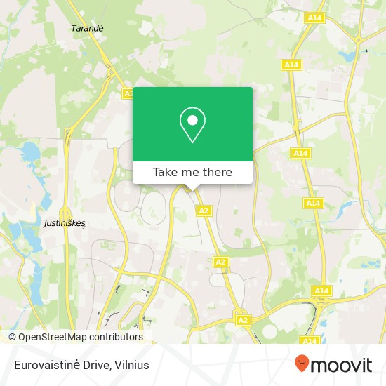Eurovaistinė Drive map