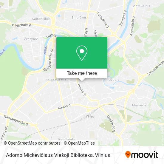 Карта Adomo Mickevičiaus Viešoji Biblioteka