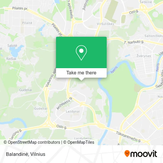 Карта Balandinė