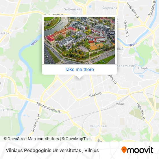 Карта Vilniaus Pedagoginis Universitetas