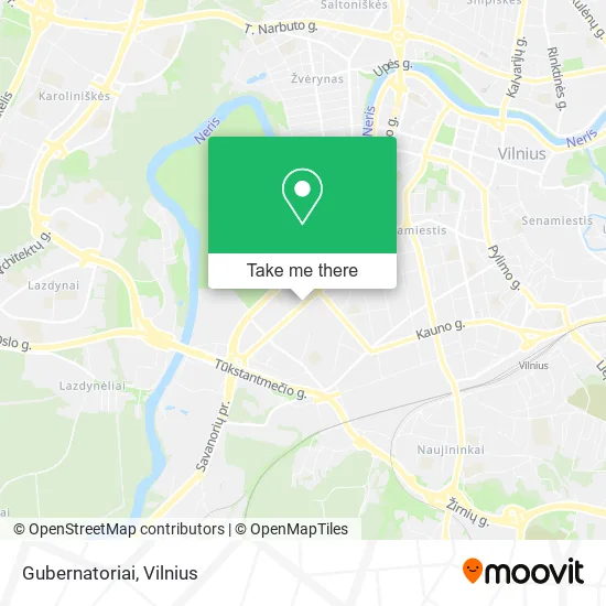 Карта Gubernatoriai