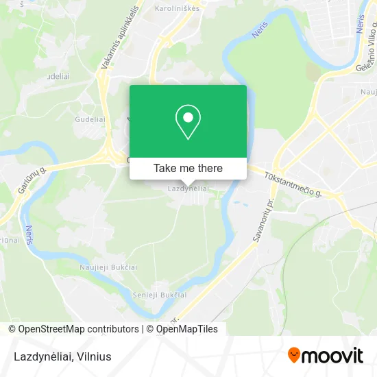 Карта Lazdynėliai