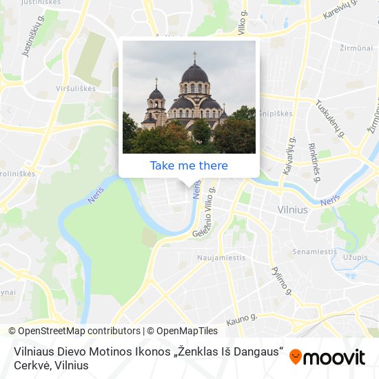 Vilniaus Dievo Motinos Ikonos „Ženklas Iš Dangaus“ Cerkvė map