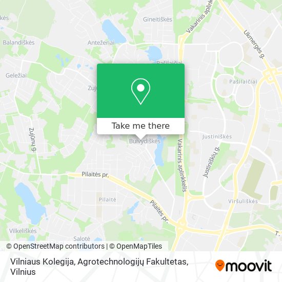 Vilniaus Kolegija, Agrotechnologijų Fakultetas map