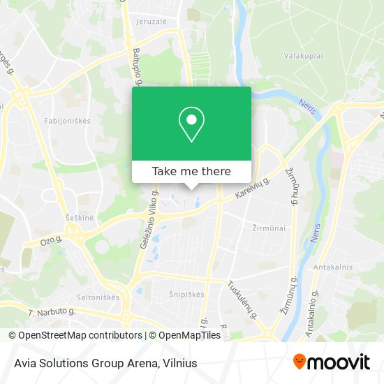 Карта Avia Solutions Group Arena