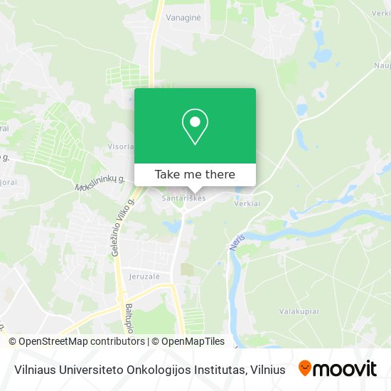 Vilniaus Universiteto Onkologijos Institutas map