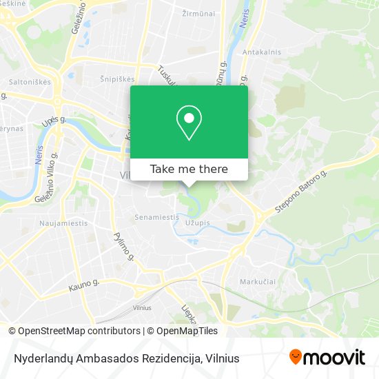 Карта Nyderlandų Ambasados Rezidencija