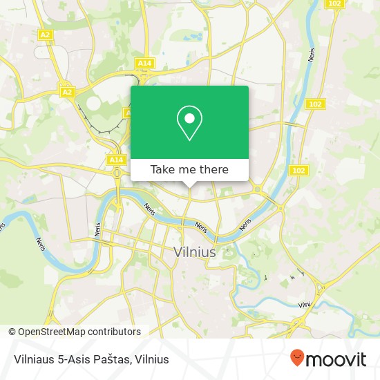 Карта Vilniaus 5-Asis Paštas