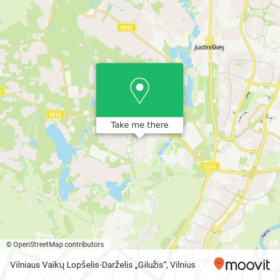 Карта Vilniaus Vaikų Lopšelis-Darželis „Gilužis“