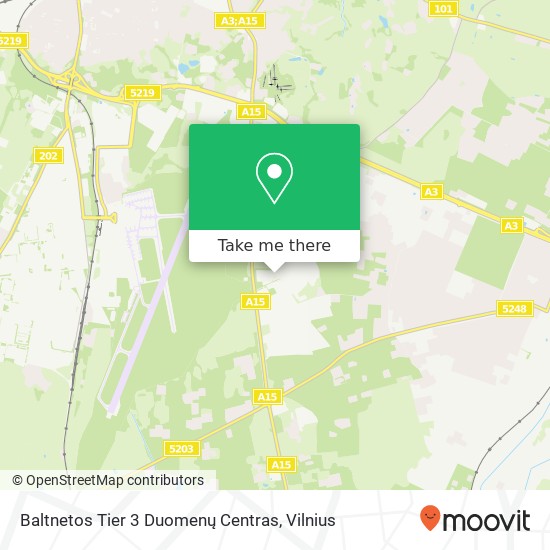 Карта Baltnetos Tier 3 Duomenų Centras