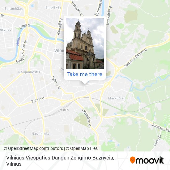 Vilniaus Viešpaties Dangun Žengimo Bažnyčia map