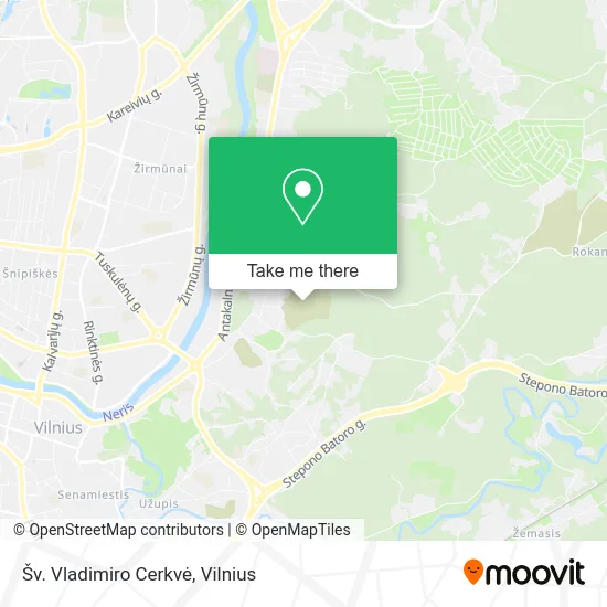 Карта Šv. Vladimiro Cerkvė