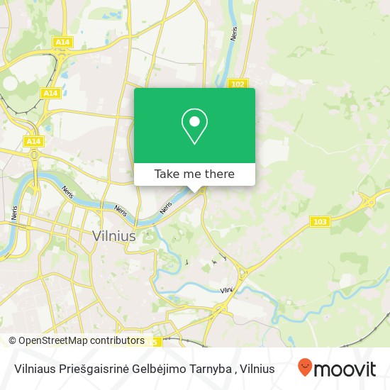 Карта Vilniaus Priešgaisrinė Gelbėjimo Tarnyba