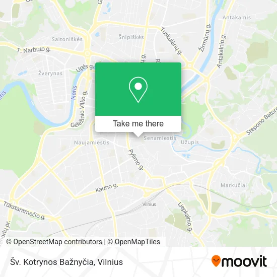 Карта Šv. Kotrynos Bažnyčia