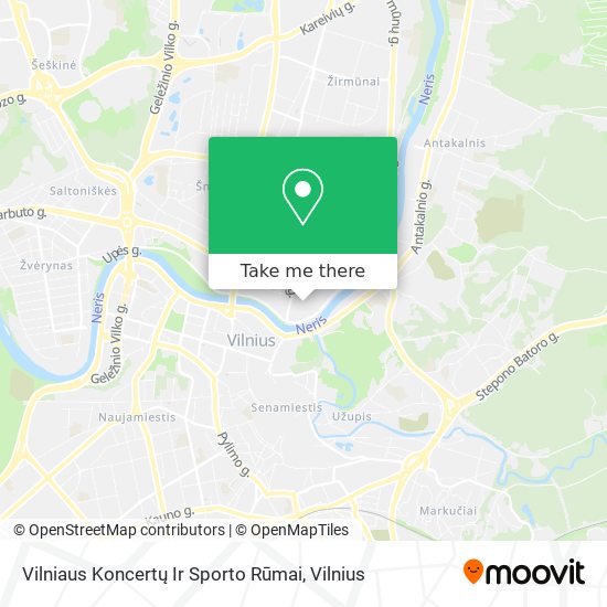 Vilniaus Koncertų Ir Sporto Rūmai map