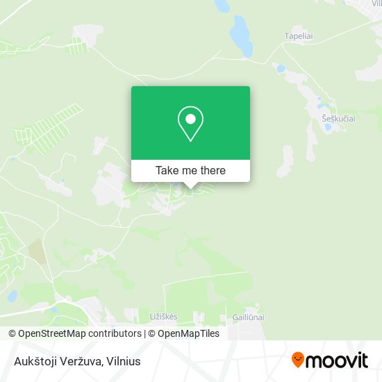 Aukštoji Veržuva map