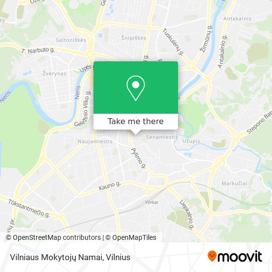 Vilniaus Mokytojų Namai map