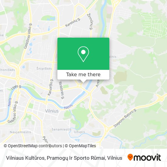 Vilniaus Kultūros, Pramogų Ir Sporto Rūmai map