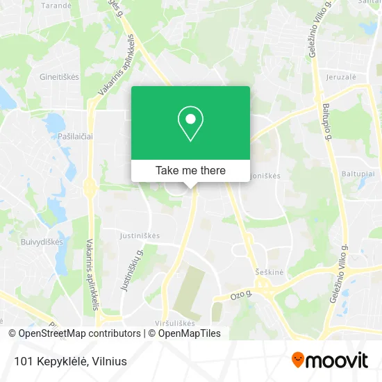 Карта 101 Kepyklėlė